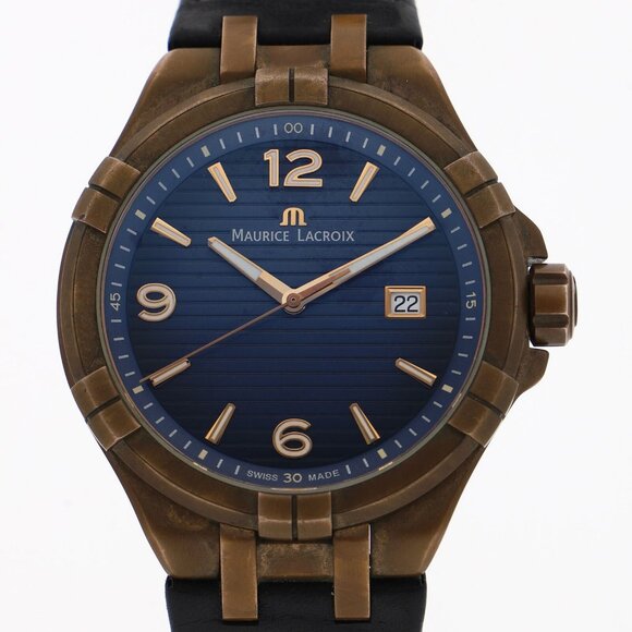 MAURICE LACROIX Watches AI1028-BRZ01-420-1 Stainless Steel/leather/bronze Quartz - Picture 1 of 9